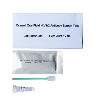 Skystis ŽIV1/2 Antikūnų Ekrano Testas Namų Seilių juostelių Rinkinys, ŽIV, AIDS tikrinimo rinkiniai ( 1 vnt.)