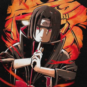 Itachi Uchiha Marškinėliai Vyrams Medvilnės Atsitiktinis Manga marškinėliai trumpomis Rankovėmis Naruto Shippuden Tee Viršūnės Įrengta Drabužių Anime Dovanų Idėjos