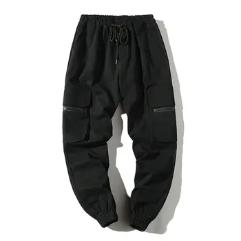 2020 M. Pavasarį Naujas Poilsiu Vyrų Atsitiktinis Medvilnės Krovinių Kelnės Kietas Streetwear Mens Poilsiu Kelnės