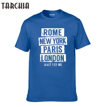 TARCHIA 2021 Romoje, niujorke, Paryžiuje, Londone Homme Berniukas Vyrų Marškinėliai Vyrų Naujus Marškinėlius Medvilnės Atsitiktinis Viršūnes Tee trumpomis Rankovėmis Vasarą