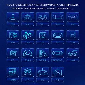 X2 Delninis Žaidimų Konsolės 7 colių IPS Ekraną, HDMI Išvesties Retro Vaizdo Žaidimų Pultai Built-11 Emuliatoriai 2500+ Žaidimai Vaikams Dovanų