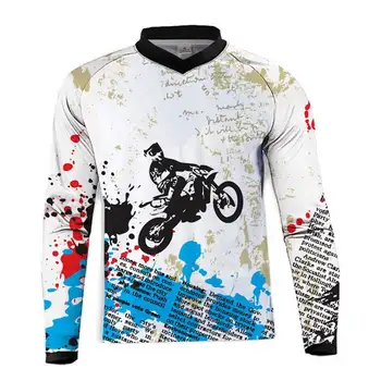 Motokroso jersey Moto GP Jersey Quick Dry Kalnų Dviračių Marškinėliai Vyrams MTB T-Shirt Jaunimo Jersey moto Vaikas/Junior dviračiu