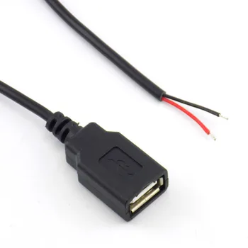 USB Jungties Kabelis USB 2.0 4 Pin Micro Male female Jack Duomenų DIY Energijos Įkrovimo Laidas įkroviklis Pratęsimo 2 4 Laidai Adapteris 5V