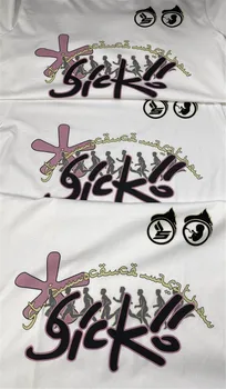 2021ss Sicko T Marškiniai Vyrams, Moterims, 1:1 Aukštos Kokybės Vasaros Stiliaus sicko.1993 Viršuje Tees T-shirt