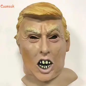 Cosmask Helovinas Juokinga Realus Latekso Įžymybė Donald Trump Putinas Prezidentas Kaukė Helovinas Kamuolys Cosplay Kaukės, Kostiumas Šalis