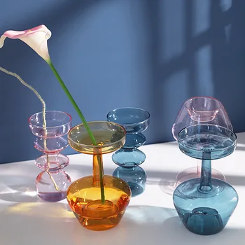 Stiklo Vaza Burbulas Vaza Meno Spalva Skaidri Kūrybos Mielas Ins Dekoratyviniai Papuošalai