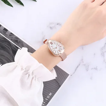 Moterų Laikrodžiai Paprasta Trikampio Mažas Ratukas Elegantiškas Plieno Moterų Laikrodis Mados Prekės Ženklo Romos Dial Šviesą Ponios Laikrodžiai Siųsti