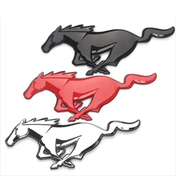Naujas ABS Veikia Arklio Ženklelis Emblema Automobilių Stiliaus Priekinės Grotelės Logotipas Kamieno Dekoracija 