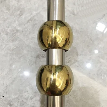 Dekoratyvūs Rutuliai 316SUS Nerūdijančio plieno skylių kamuolys aukso didelis double skylę kamuolys gerai suvirinimo dvigubai skylę apvalus rutuliai 0,5 mm storio