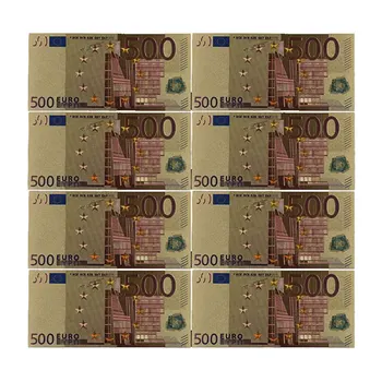 Spalva Eurų Banknotų 10vnt/daug 200 EUR Aukso Folija Banknotų Surinkimo ir Dovanos ES Pinigų Išskirtinį Amatų