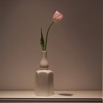 Cutelife INS Šiaurės šalių Keramikos Baltos spalvos Gėlių Vaza Apdailos Namų Minimalizmas Kambarį Vaza Augalų Šiuolaikinių Vestuvių Stalo Maža Vaza