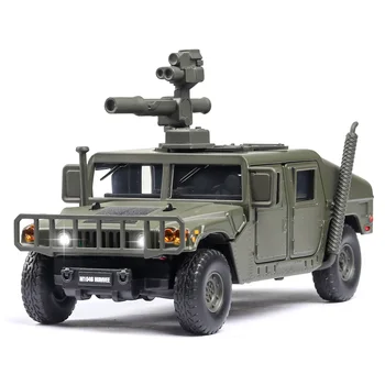 1:32 U. S Hummer M1046 Karinės Automobilio Modelį Rusija Tigras-M Sprogimo Įrodymas, Šarvuotos Garso Lengvojo Lydinio Automobilių Diecast Žaislai Vaikams
