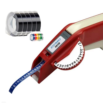Dymo Label maker mašina Dymo 1610 Vadovas typeprinter Dymo Vadovas Etikečių Spausdintuvas Vadovą, etiketė spausdintuvai, etiketės kostiumas 6/9mm 3D Reljefinė juosta