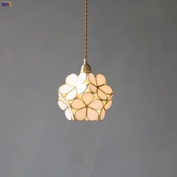 IWHD Kūrybos Stiklo Gėlių Sieniniai šviestuvai, LED Lempos Šiaurės Hanglamp Baras Miegamojo Kambarį Apdailos Šviestuvas, Pakabos