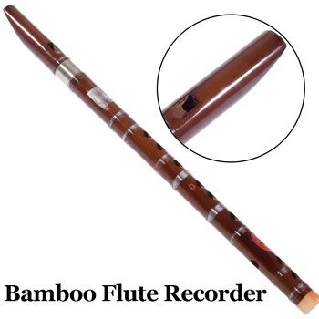 Kinijos Bambuko Fleita Diktofonas Vertikalus Bambu Flauta Vamzdis Mini Woodwind Muzikos Instrumentas C/D/E/F/G Klavišą, Rankų Darbo Klarnetui