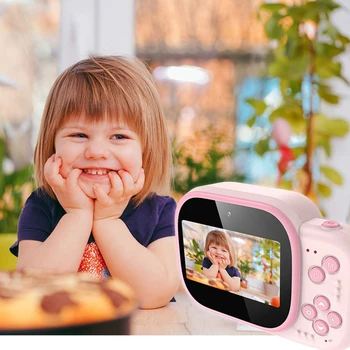 Mini Kameros Vaikų Kamera, Dual Camera Spausdinimo Popieriaus Vaikų momentinės momentinės Plataus kampo 3 Colių Ekranas, Kamera Vaikams