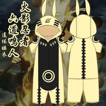 Anime NARUTO pižama vyrams Akatsuki Uchiha Itachi vasaros cosplay kostiumas moterims suaugusiųjų trumpas rankovės kawaii Medvilnės pajama Jumpsuit