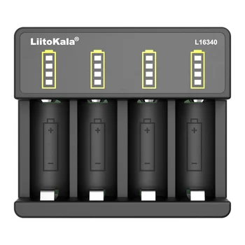LiitoKala Lii-16340 Įkroviklis, 3,7 V 4.2 V Įkrovimo baterija (akumuliatorius CR123A CR123 16340 Įkroviklis