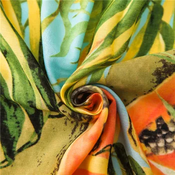 Kinų stiliaus spausdinti Kutai headcloth lady Pajūrio Išlaikyti šiltas šilko Skara Rudens ir žiemos Moterų Mados Spalvotų paplūdimio Skara