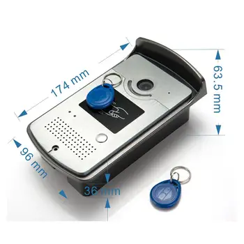 Tuya APP 7 colių Wifi Bevielio ryšio RDA Vaizdo Durų Telefonu Skambinti Domofonas Sistema su Laidinio 1080P vaizdo kamera Paramos elektros užraktas