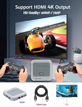 Super Konsolės X Retro Žaidimo Konsolės PS1/N64/DC/NDS 50+ Emuliatoriai 50000+ Žaidimai 4K HDMI suderinamus Wifi TV Vaizdo Žaidimas, Žaidėjų