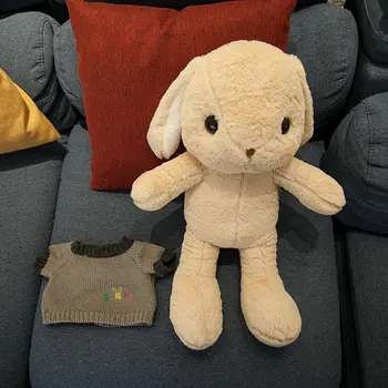 Didelis Kabančios Ausys Triušiai su megztiniai pliušiniai žaislai cute bunny lėlės įdaryti minkštas gyvūnų pagalvę vaikams gimtadienio dovana girl