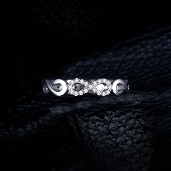 JPalace Infinity Vestuviniai Žiedai 925 Sterlingas Sidabro Žiedai Moterims Didina Jubiliejų Žiedas Amžinybės Juosta Sidabro 925 Papuošalai