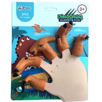 5 Vnt Žaislai Įdomus Piršto Lėlių Dinozaurų Pirštais, Žaisti Žaislas, Skirtas Kūdikių, Vaikų Šalis, Tėvų-Vaikų Bendravimą Kelia Daug Dinozaurai