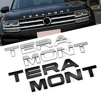 3D Šrifto Metalo Laišką Automobilių Logotipą Volkswagen Touron TERAMONT Automobilių Stiliaus Pakeitimo Kapoto Logotipas Ženklelis Lipdukas