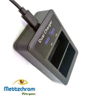 Mettzchrom Dual baterijų kroviklis CANON LP-E6 LP-E6N USB Dual baterijos kroviklis 5D MARK 6D 80D 70D 60D 7D