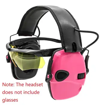 Lauko sporto elektroninių fotografavimo galvos montuojamas akyse sponge earmuff versijos taktinis klausos apsaugos priemonės triukšmo mažinimo laisvų rankų įranga