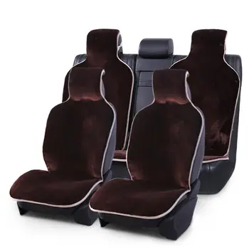 ROWNFUR kailio Automobilių Sėdynės Padengti Universalaus dydžio Prabangių Automobilių Sėdynės Padengti dirbtiniais Avikailio Sėdynių užvalkalai Žiemą Šilta