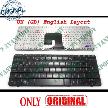 Originali Nauja Sąsiuvinis Nešiojamojo kompiuterio klaviatūra HP Pavilion dv2 dv2-1000 black JK anglų kalba - 506782-031 505999-031 V100103AK1