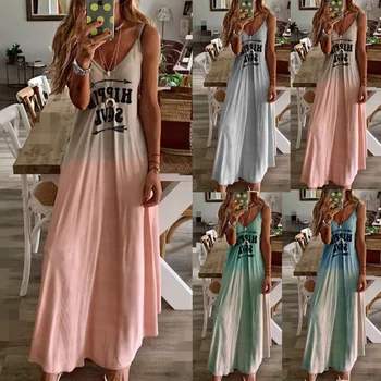 Plius Dydis Vasaros 2020 Berankovis Suknelė Prarasti Moterų Drabužiai Seksualus V-kaklo Paplūdimio Suknelė Mados Ponios Rožinės spalvos Ilgos Suknelės Vestidos