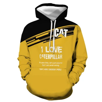 2020 nauja katė automobilio logotipas KATĖ modelio vyrų, moterų mados hoodies juokinga Harajuku 3D spausdinimo lenktynių hoodies kasdieniai drabužiai