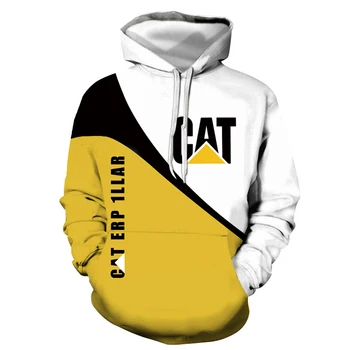 2020 nauja katė automobilio logotipas KATĖ modelio vyrų, moterų mados hoodies juokinga Harajuku 3D spausdinimo lenktynių hoodies kasdieniai drabužiai