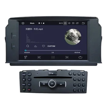 Android 10.0 4GB+64GB Automobilio DVD Grotuvas GPS Navigacija MERCEDES BENZ C Klasė C200 C180 C220 C230 W204 multimedijos headunit žaisti