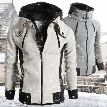 2021 m. Pavasarį Vyrų Hoodie Žiemos Vyrų Vilnos Gobtuvu Palaidinės Mados Siūlėmis Vyrų Laisvalaikio Prekės ženklo Drabužių, Sportinės aprangos Outwear