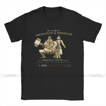 Teisės Biurai Ornstein & Smough Marškinėliai Vyrams Juokinga T-Shirt Dark Souls Žaidime Jums Mirė Tee Marškinėliai trumpomis Rankovėmis Viršūnes 6XL