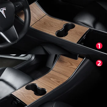 Model3 Automobilio Centrinio Valdymo Skydo Lipdukas, Skirtas Tesla Model 3 Aksesuarų, Interjero Apsauginės, Skirtos Tesla Model Trys Medienos Konsolės Y