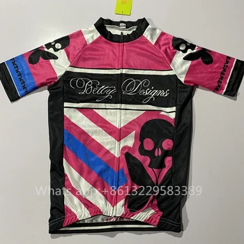 Betty Dizaino mergina Rožinės spalvos Drabužius trumpomis rankovėmis Dviračių Džersis Pro Komandos Nustatyti Moterų dviračių tiktų Mtb Ciklo Drabužius ciclismo maillot