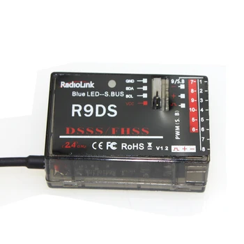 Originalus RadioLink R9DS 2.4 G 9CH DSSS Imtuvas RadioLink AT9 AT10 Siųstuvas RC Sraigtasparniai Multirotor Paramą S-AUTOBUSŲ F10491