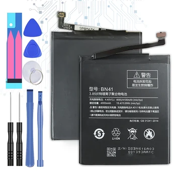 BN41 Baterija Xiaomi Redmi 4 Pastaba Note4 MTK Gel X20/ Redmi Pastaba 4X Note4X Pro 4G 64G Baterija BN 41 BN-41 4100mAh+Stebėti Kodas