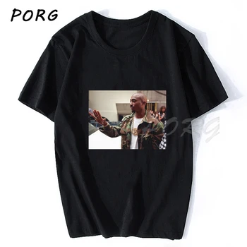 Tupac 2PAC R. I. P Mados Trumpas Rankovės Marškinėliai Spausdinami Medvilnės Viršuje Tees Atsitiktinis Hip-Hop, Rock, O Kaklo Roko Muzikos Tee Rap Marškinėliai 2020 m.