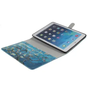 Van gogh Apversti PU Odos Case Cover for Apple iPad 2 oro iPad 4, iPad 2 3 4 5 6 Byloje Tablet Smart Cover 