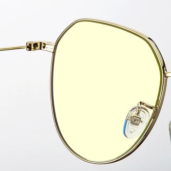 Xiaomi Mijia ANDZ metalo rėmo geometrijos anti-mėlyna akinius Retro tendencija dizaino vyriški moteriški akiniai