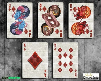 Dviratis Monstras Premium Kortų Kaladės Pokerio Dydžio USPCC Užsakymą Limited Edition Magija, Kortų Žaidimai, Magija Gudrybės Rekvizitai