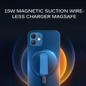Magnetinio Belaidžio Įkrovimo iPhone 12 Pro Max 15W Greitas Įkroviklis iPhone 11 XS X XR Belaidis Kroviklis, Skirtas 