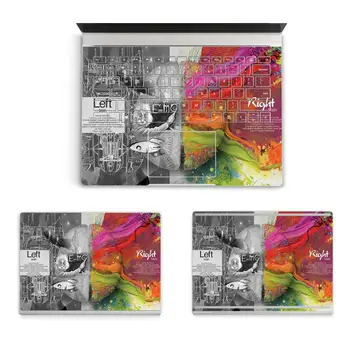 Kairiojo ir Dešiniojo Smegenų Stiliaus Nešiojamas Kūno Viršuje, Apačioje, Lipdukas, Decal Microsoft Surface Book 1 2 15.5 13.5 Apsaugine danga Odos