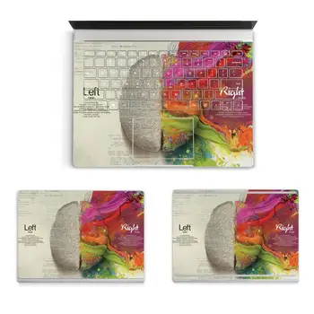 Kairiojo ir Dešiniojo Smegenų Stiliaus Nešiojamas Kūno Viršuje, Apačioje, Lipdukas, Decal Microsoft Surface Book 1 2 15.5 13.5 Apsaugine danga Odos